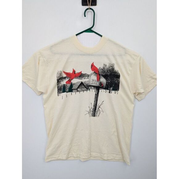 Vintage Air Waves Mail Pouch Tobacco US Mail Graphic Tee Shirt, XL, Made in USA - Picture 1 of 8